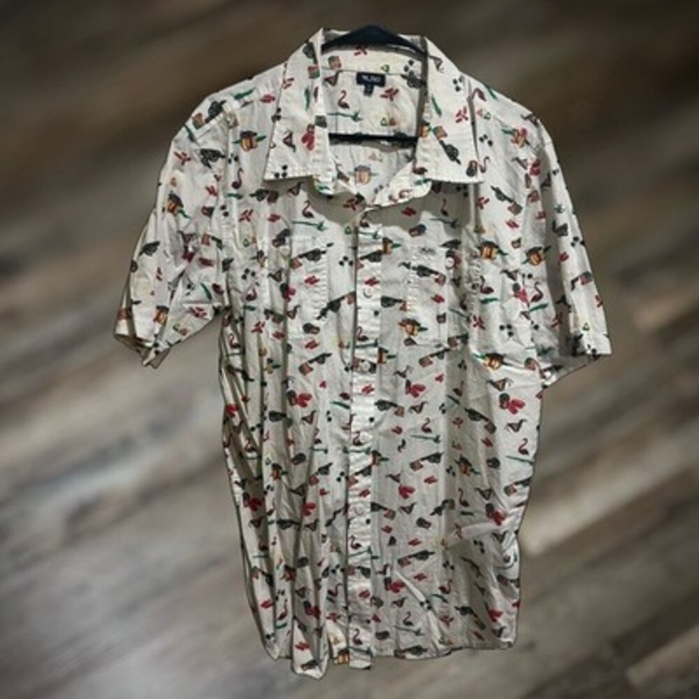 LRG Lifted Research Group Plaid Short Sleeve American XL Shirt - VTG / Rare